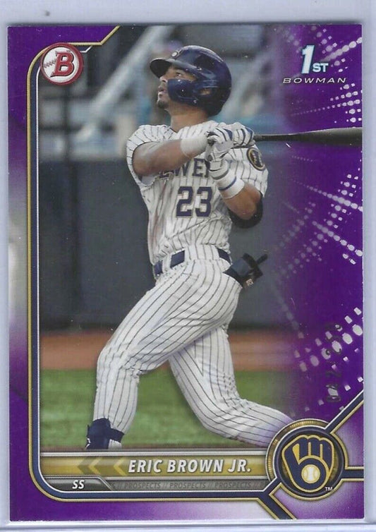 ERIC BROWN JR 2022 BOWMAN PURPLE 1ST BOWMAN PROSPECT #D 042/250