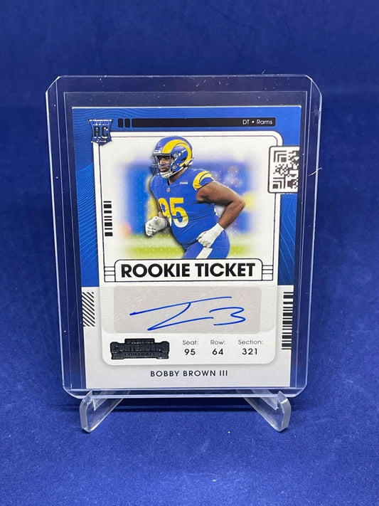 BOBBY BROWN III 2021 PANINI CONTENDERS ROOKIE TICKET AUTO RC #202