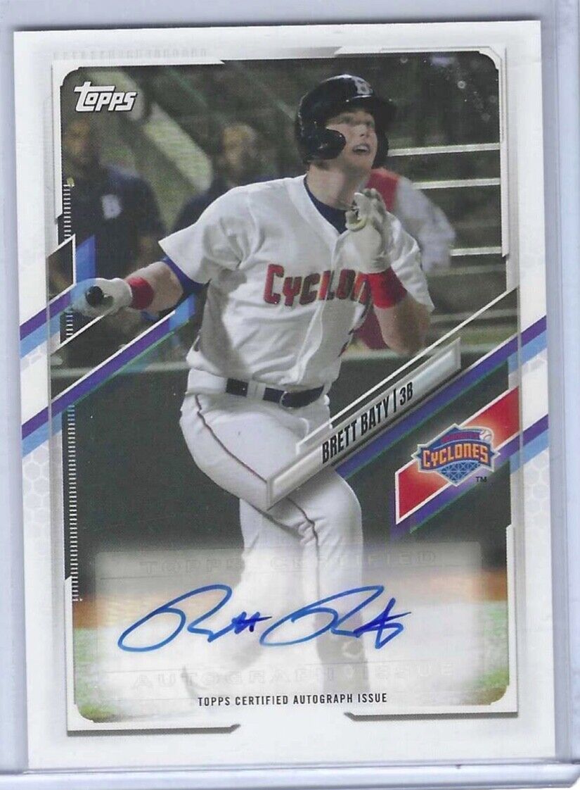 BRETT BATY 2021 TOPPS PRO DEBUT PROSPECT AUTO #PD-13