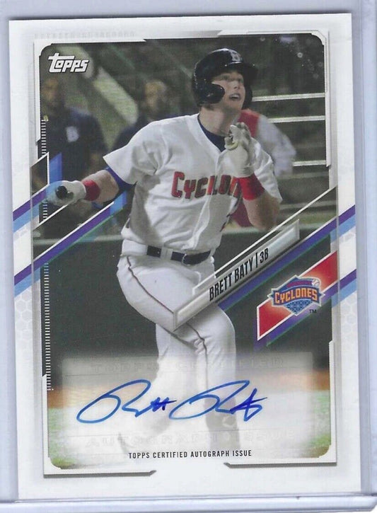 BRETT BATY 2021 TOPPS PRO DEBUT PROSPECT AUTO #PD-13