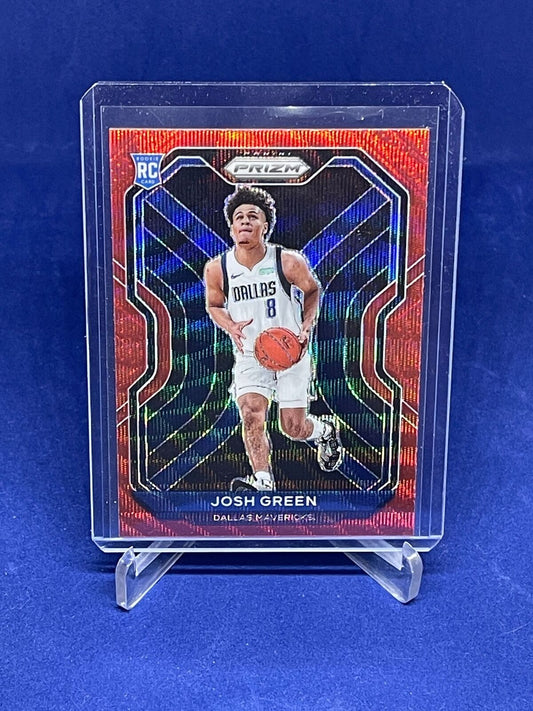 JOSH GREEN 2020-21 PANINI PRIZM RUBY WAVE PRIZM ROOKIE RC #274