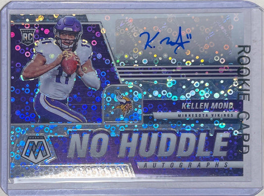 KELLEN MOND 2021 PANINI MOSAIC NO HUDDLE AUTO PRIZM ROOKIE RC #ANH-KEM