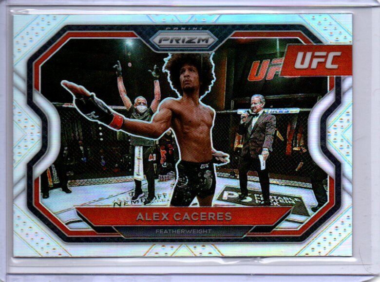 ALEX CACERES 2021 PANINI PRIZM UFC SILVER PRIZM #112