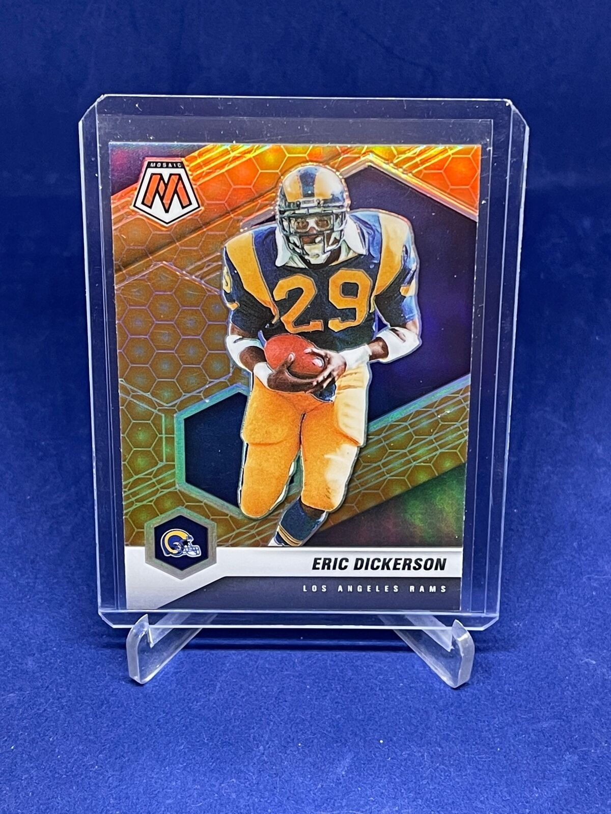 ERIC DICKERSON 2021 PANINI MOSAIC HONEYCOMB PRIZM SP #117