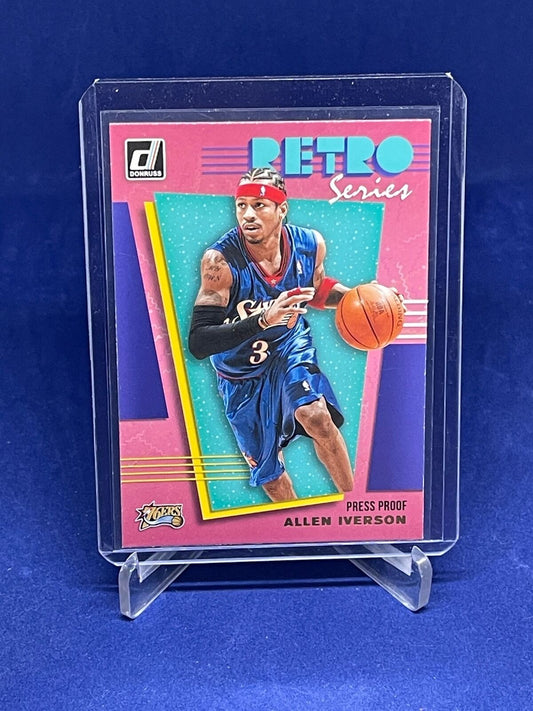 ALLEN IVERSON 2019-20 PANINI DONRUSS RETRO SERIES PRESS PROOF #12