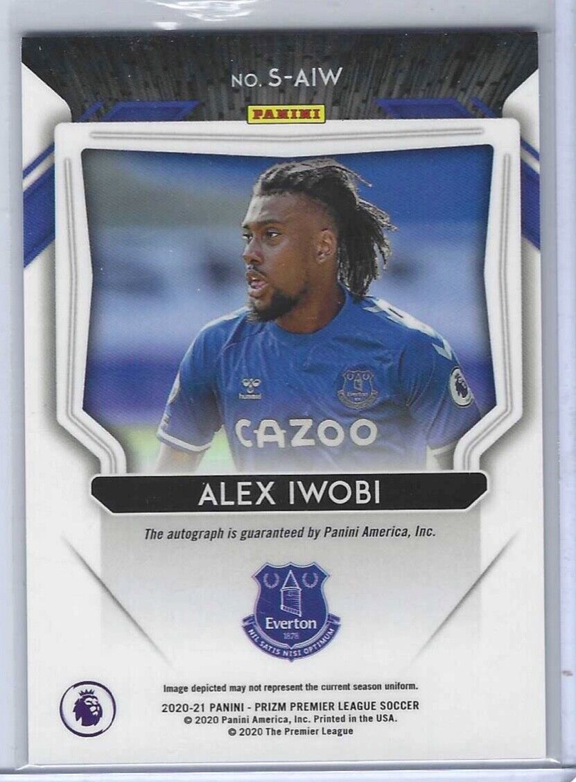 ALEX IWOBI 2020-21 PANINI PRIZM EPL SIGNATURES AUTO #S-AIW