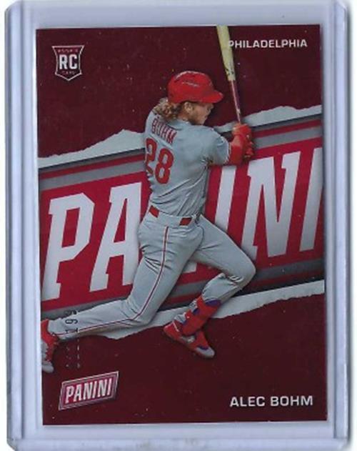 ALEC BOHM 2021 PANINI FATHERS DAY SILVER FOIL RC #D 22/299