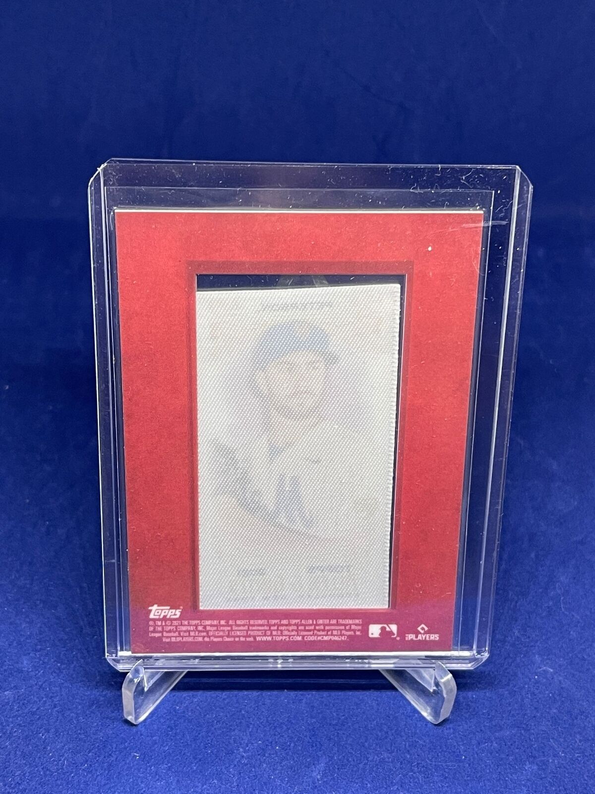 DAVID PETERSON 2021 ALLEN AND GINTER SILK MINI FRAMED RED #D 3/10