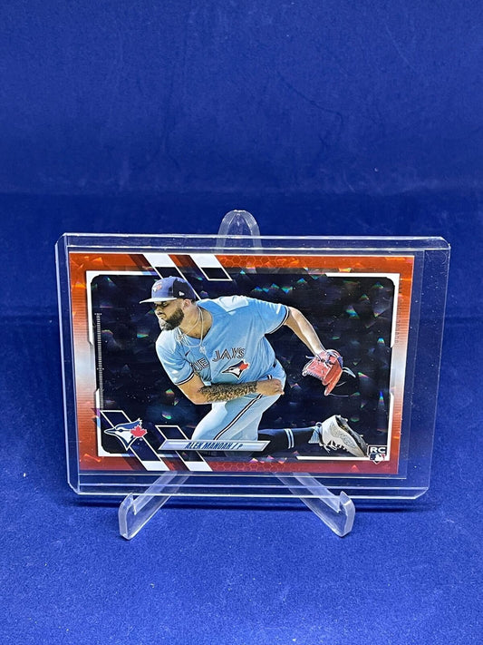 ALEX MANOAH TOPPS 2021 UPDATE SERIES ORANGE ICE FOIL ROOKIE RC #D 186/299