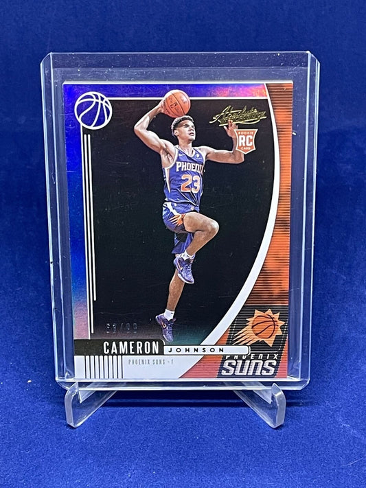CAMERON JOHNSON 2019-20 PANINI ABSOLUTE BLUE XRC THICK ROOKIE RC #D 63/99