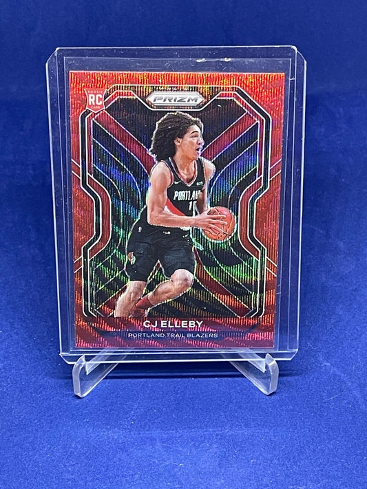 CJ ELLEBY 2020-21 PANINI PRIZM RUBY WAVE PRIZM ROOKIE RC #283