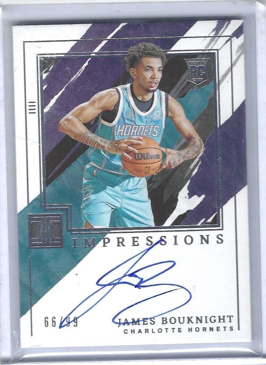 JAMES BOUKNIGHT 2021-22 PANINI IMPECCABLE IMPRESSIONS ROOKIE AUTO RC #D 66/99