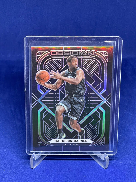 HARRISON BARNES 2020-21 PANINI OBSIDIAN ELECTRIC ETCH PURPLE #D 5/99