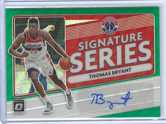 THOMAS BRYANT 2020-21 PANINI DONRUSS OPTIC SIG SERIES GREEN HOLO AUTO #SS-TBR