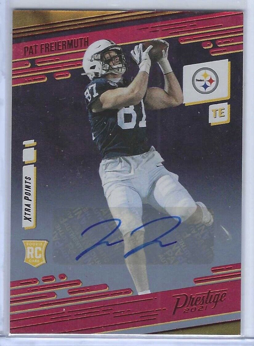 PAT FREIERMUTH 2021 PANINI PRESTIGE XTRA POINTS RED FOIL ROOKIE AUTO RC #232