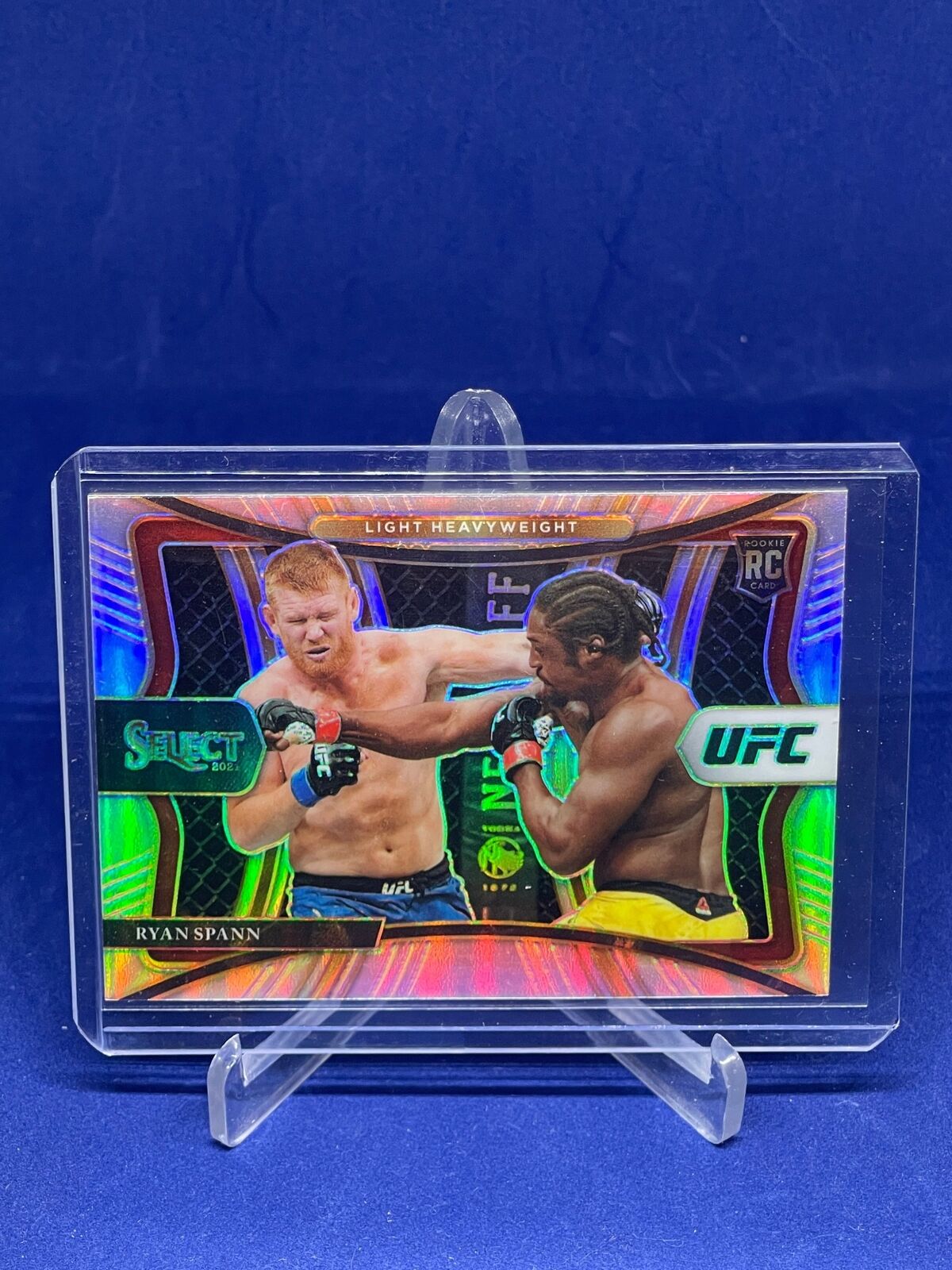 RYAN SPANN 2021 PANINI SELECT UFC PREMIER LEVEL SILVER PRIZM ROOKIE RC #109