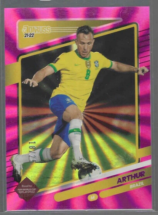 ARTHUR 2021-22 PANINI DONRUSS ROAD TO QATAR PINK LASER FOIL #D 18/25
