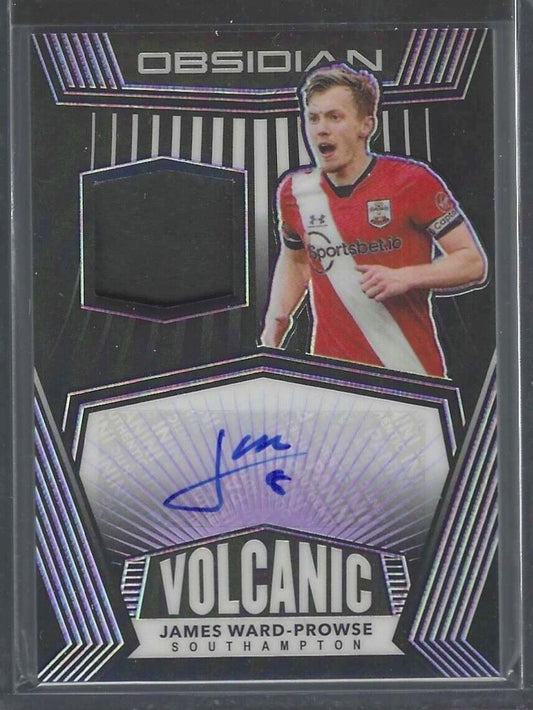 JAMES WARD-PROWSE 2020-21 PANINI OBSIDIAN VOLCANIC PURPLE PATCH AUTO #D 66/75