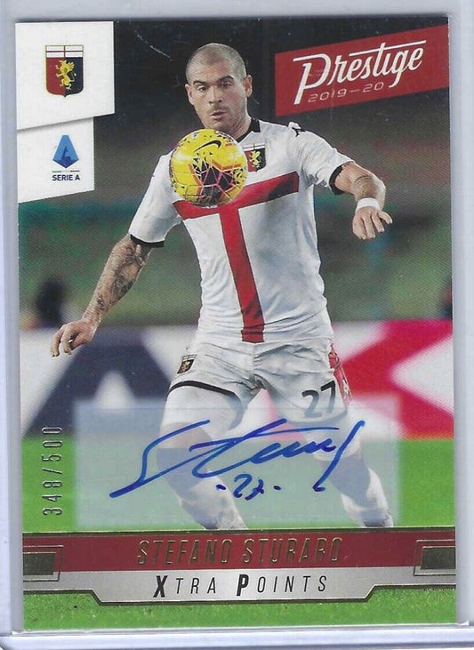 STEFANO STURARO 2019-20 PANINI CHRONICLES SERIE A PRESTIGE AUTO #D 348/500