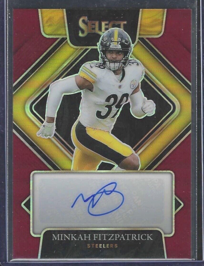 MINKAH FITZPATRICK 2021 PANINI SELECT MAROON PRIZM AUTO #D 51/60