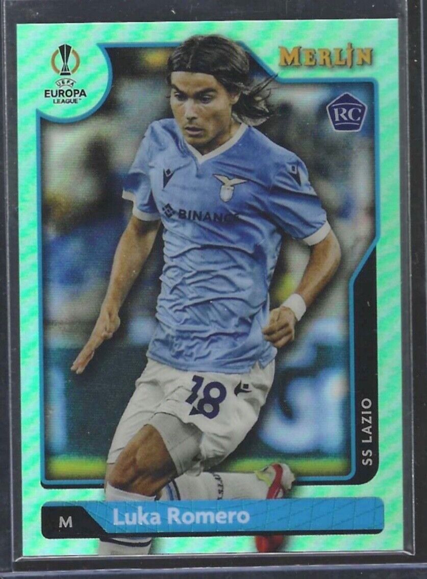 LUKA ROMERO 2021-22 TOPPS MERLIN AQUA REFRACTOR ROOKIE RC #D 029/199