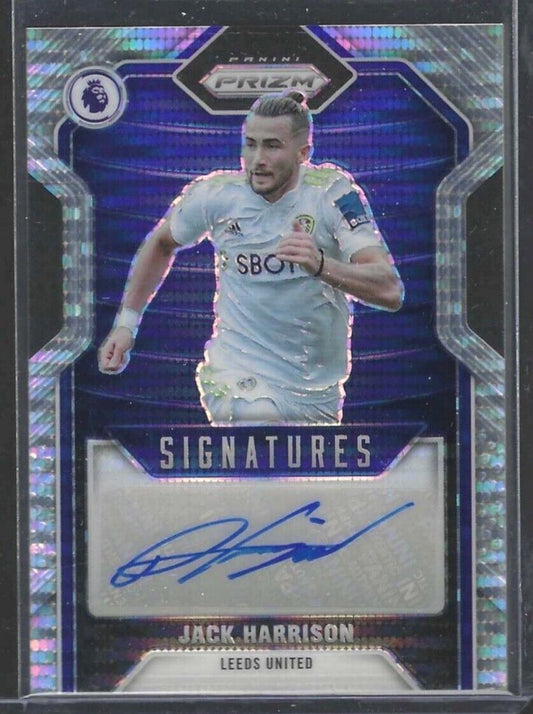 JACK HARRISON 2021-22 PANINI PRIZM EPL BREAKAWAY PULSAR PRIZM AUTO #S-JHN