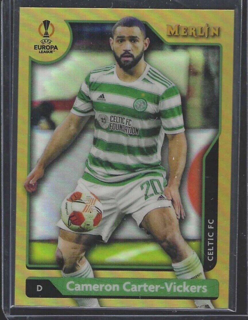 CAMERON CARTER-VICKERS 2021-22 TOPPS MERLIN GOLD REFRACTOR #D 32/50