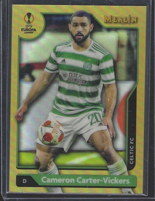 CAMERON CARTER-VICKERS 2021-22 TOPPS MERLIN GOLD REFRACTOR #D 32/50