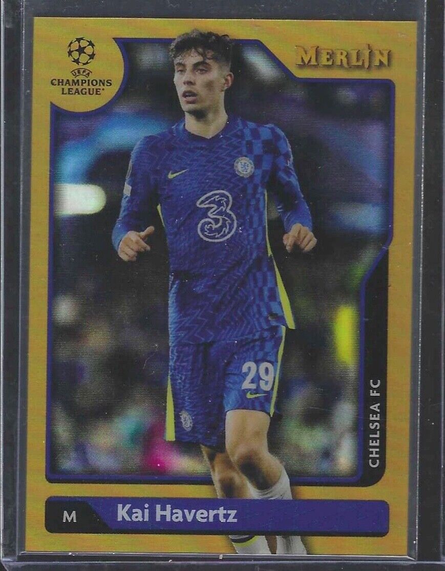 KAI HAVERTZ 2021-22 TOPPS MERLIN GOLD REFRACTOR #D 32/50