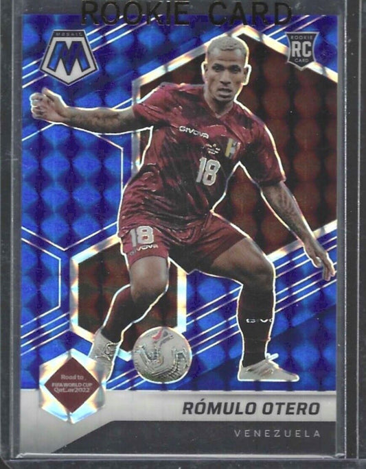 ROMULO OTERO 2021-22 PANINI MOSAIC BLUE MOSAIC PRIZM ROOKIE RC #D 91/99