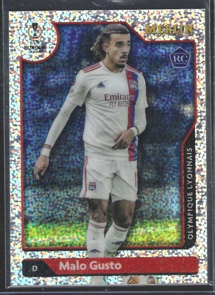 MALO GUSTO 2021-22 TOPPS MERLIN SILVER SPECKLE REFRACTOR ROOKIE RC #D 104/150
