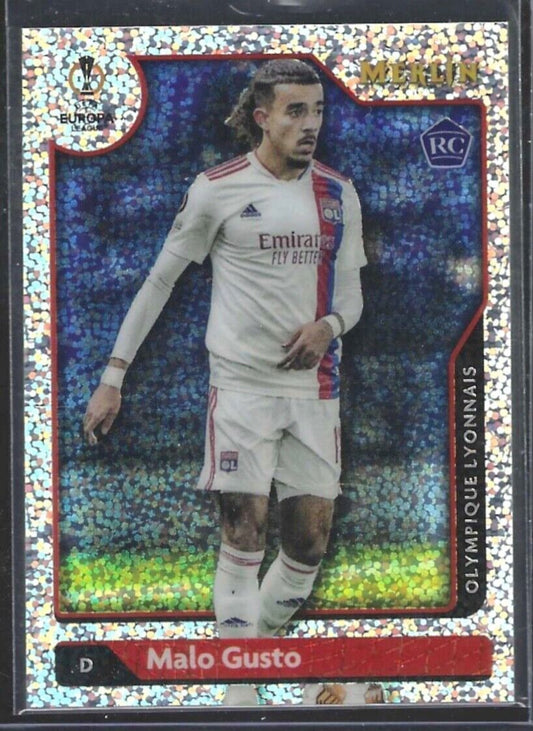 MALO GUSTO 2021-22 TOPPS MERLIN SILVER SPECKLE REFRACTOR ROOKIE RC #D 104/150