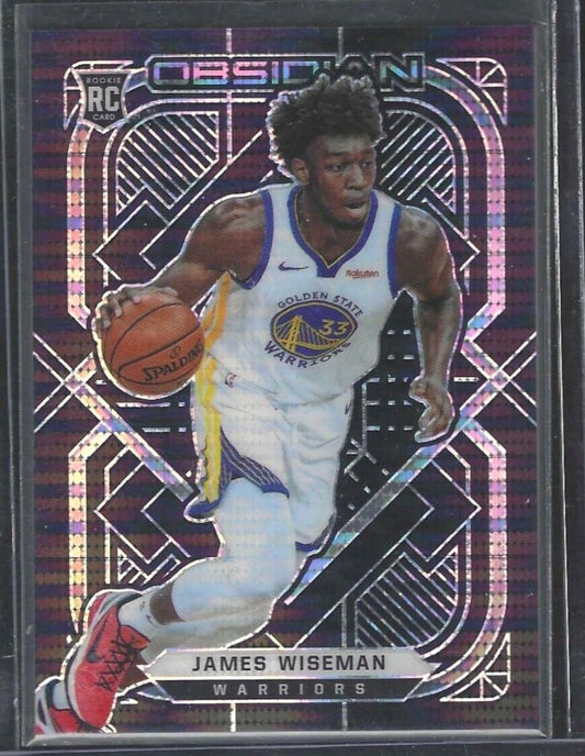 JAMES WISEMAN 2020-21 PANINI OBSIDIAN PULSAR PRIZM ROOKIE SP RC #155