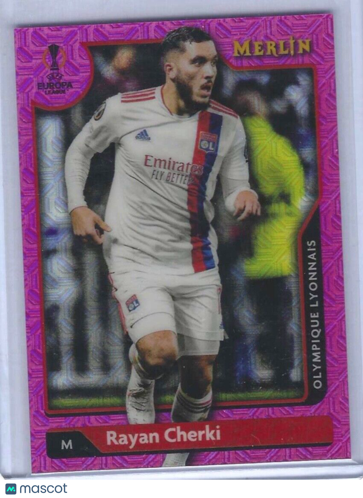 RAYAN CHERKI 2021-22 TOPPS MERLIN PINK MOJO REFRACTOR RC #D /275