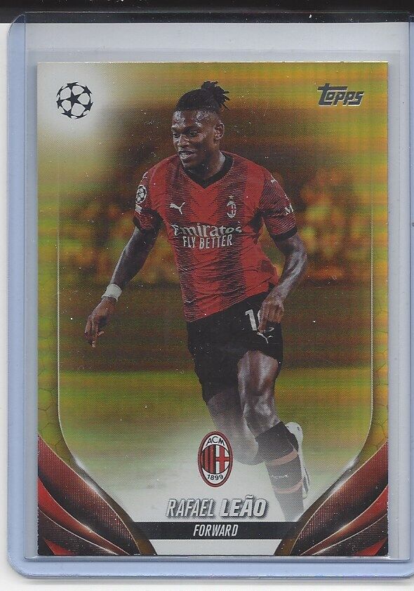 RAFAEL LEAO 2023-24 TOPPS CLUB COMPETITIONS UCL TRUE GOLD FOIL #D 12/50