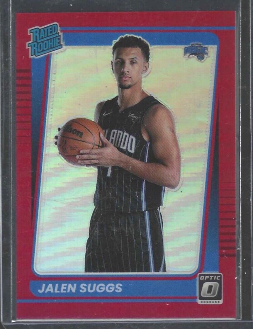 JALEN SUGGS 2021-22 PANINI DONRUSS OPTIC RED HOLO PRIZM RATED ROOKIE RC #D 05/99