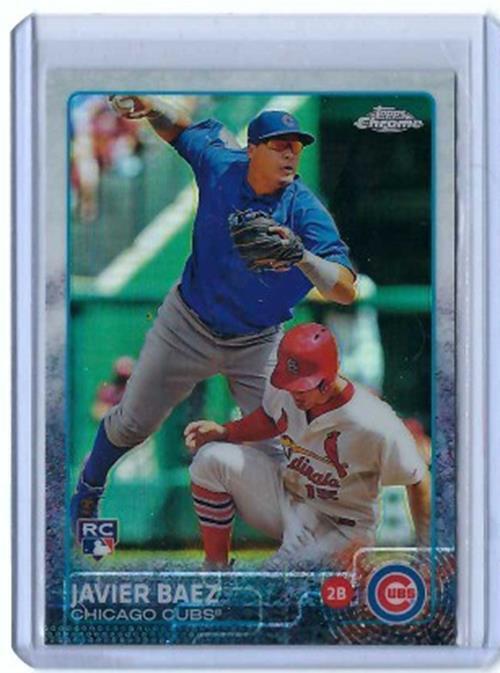 JAVIER BAEZ 2015 TOPPS CHROME ROOKIE REFRACTOR RC #89