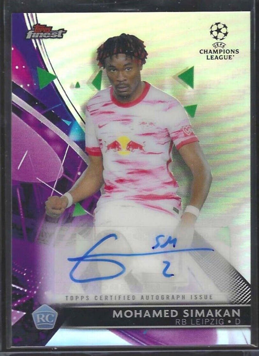 MOHAMED SIMAKAN 2021-22 TOPPS FINEST SILVER REFRACTOR ROOKIE AUTO RC #BA-SI