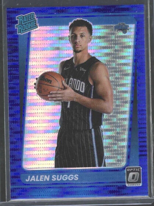 JALEN SUGGS 2021-22 PANINI DONRUSS OPTIC BLUE PULSAR PRIZM RATED ROOKIE RC #179