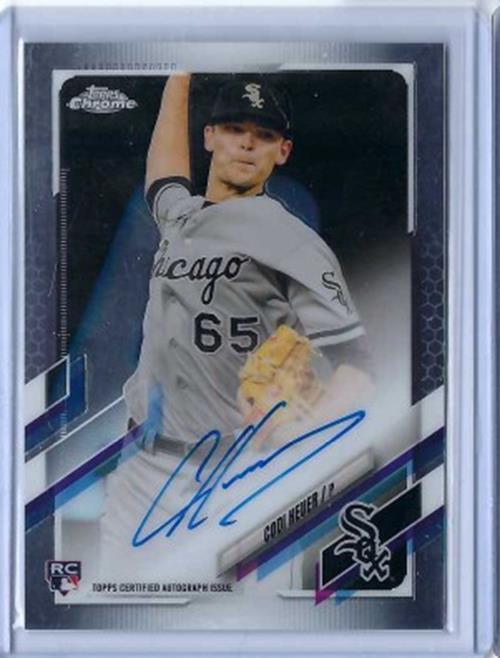 CODI HEUER 2021 TOPPS CHROME ON CARD AUTO RC #RA-CH