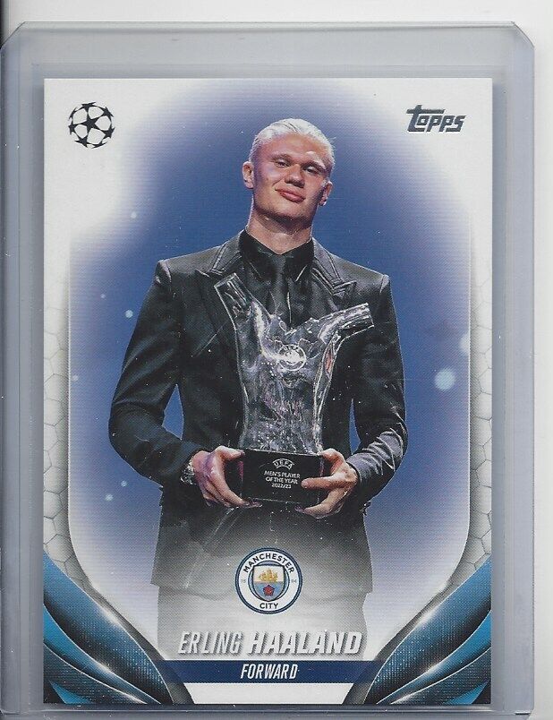 ERLING HAALAND 2023-24 TOPPS CLUB COMPETITIONS SSP PHOTO VARIATION SUPER RARE 39
