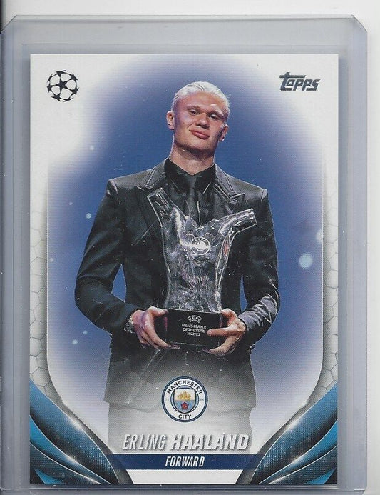ERLING HAALAND 2023-24 TOPPS CLUB COMPETITIONS SSP PHOTO VARIATION SUPER RARE 39