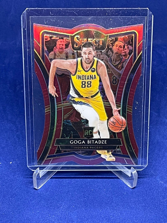 GOGA BITADZE 2019-20 PANINI SELECT PREMIER DIE CUT RED PRIZM RC #D 102/175