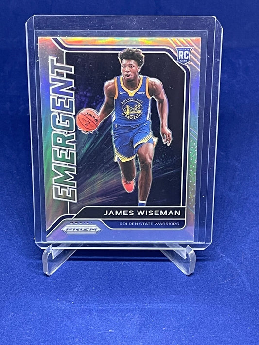 JAMES WISEMAN 2020-21 PANINI PRIZM EMERGENT SILVER PRIZM ROOKIE RC #13