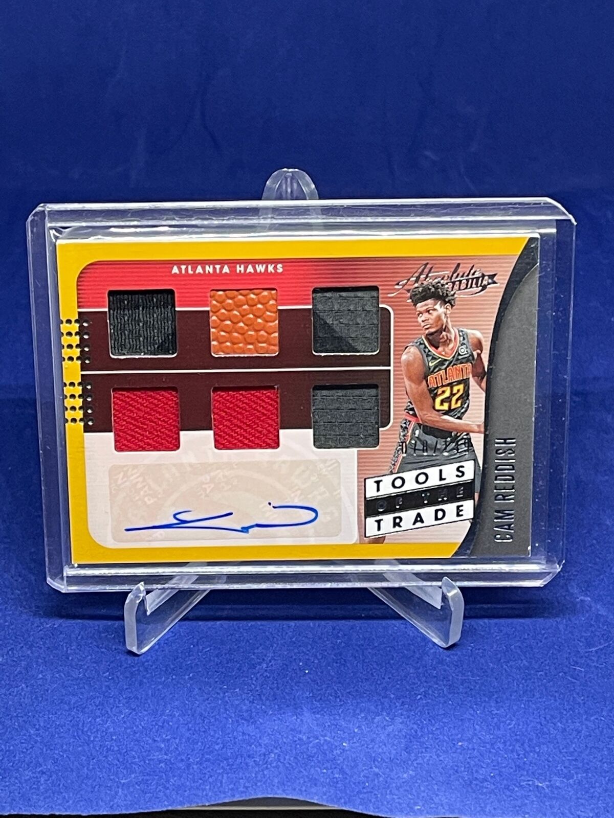 CAM REDDISH 2019-20 PANINI ABSOLUTE TOOLS OF THE TRADE JERSEY AUTO RC #D 78/149