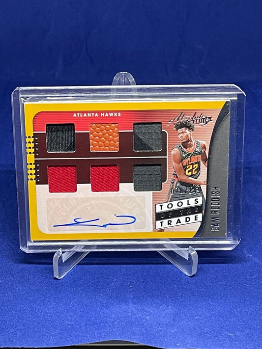 CAM REDDISH 2019-20 PANINI ABSOLUTE TOOLS OF THE TRADE JERSEY AUTO RC #D 78/149