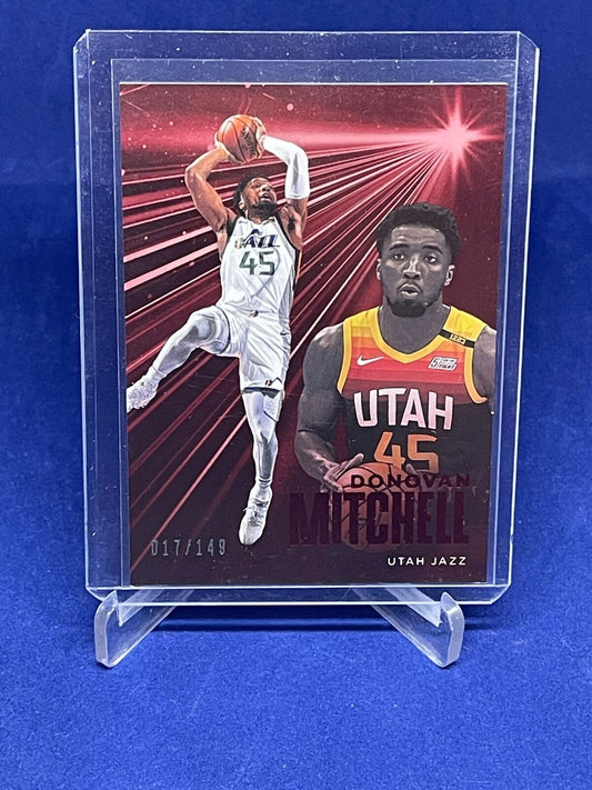 DONOVAN MITCHELL 2020-21 PANINI CHRONICLES ESSENTIALS RED #D 17/149