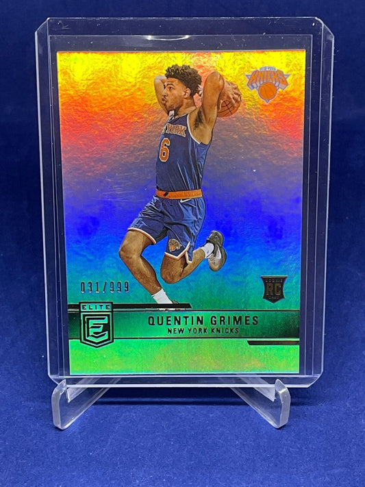 QUENTIN GRIMES 2021-22 PANINI DONRUSS ELITE ROOKIE RC #D 31/999