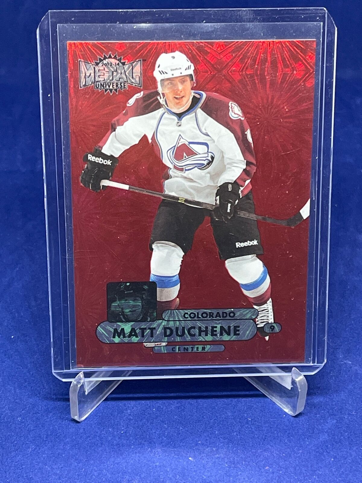 MATT DUCHENE 2013-14 FLEER SHOWCASE METAL UNIVERSE PRECIOUS METAL GEMS RED /75