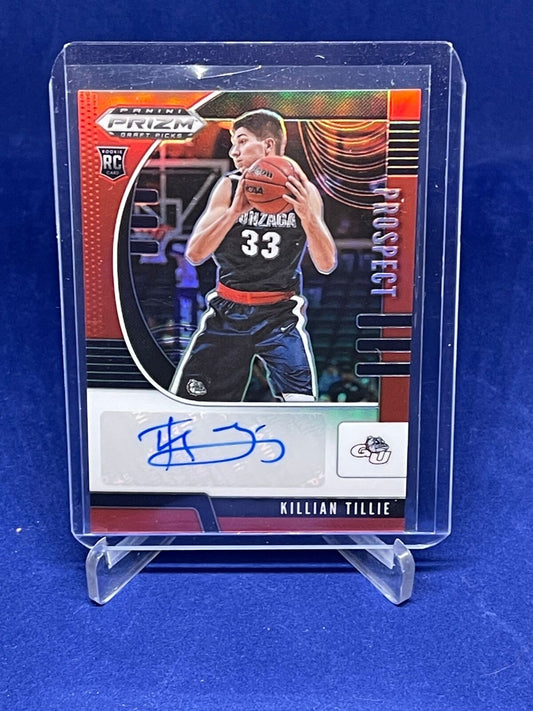KILLIAN TILLIE 2020 PRIZM DRAFT PICKS RED PRIZM AUTO ROOKIE RC #D 61/199